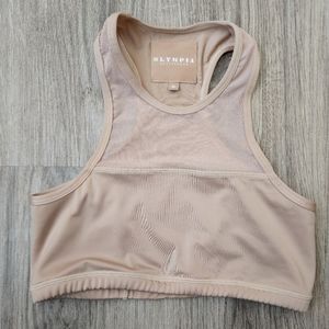 OLYMPIA NUDE MESH SPORTS BRA